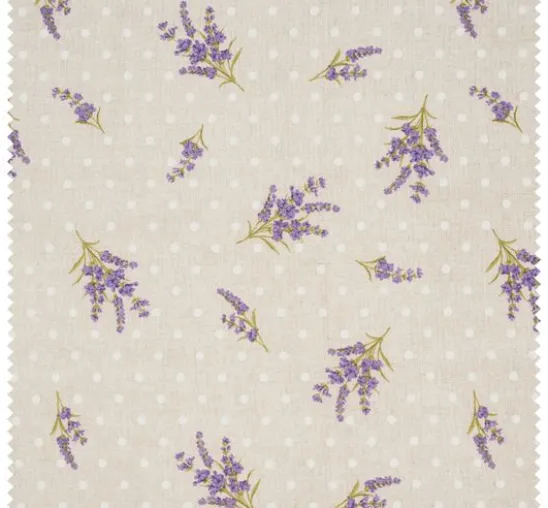 Motiv-Stoff Leinenoptik "Provence"