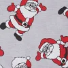 Motiv-Stoff Leinenoptik "Santa"