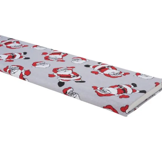 Motiv-Stoff Leinenoptik "Santa"