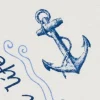 Motiv-Stoff Leinenoptik "Sealife"