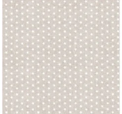 Motiv-Stoff Leinenoptik "Sterne"