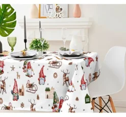 Motiv-Stoff Leinenoptik