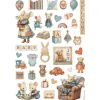 Motiv-Strohseide "Baby - Accessories"