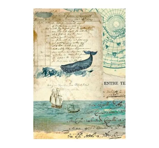 Motiv-Strohseide Backgrounds "Around the World", 8er-Set