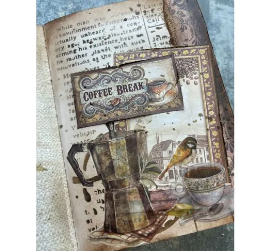 Motiv-Strohseide Backgrounds "Coffee and Chocolate"