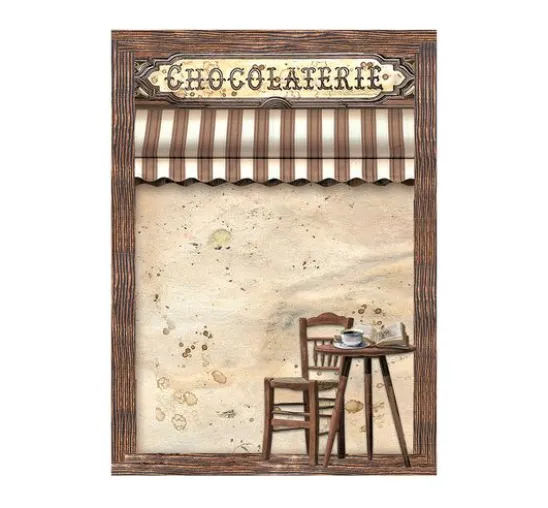 Motiv-Strohseide Backgrounds "Coffee and Chocolate"