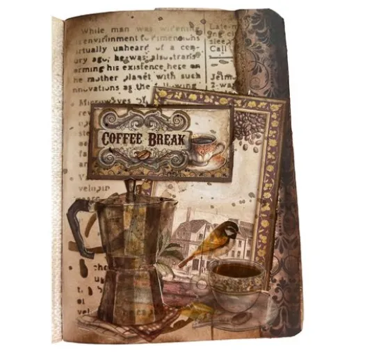 Motiv-Strohseide Backgrounds "Coffee and Chocolate"