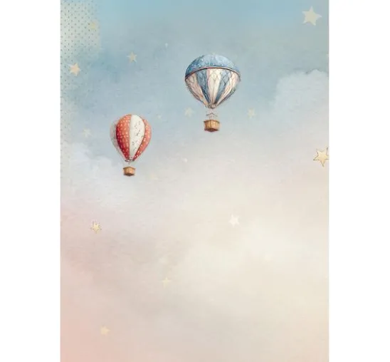 Motiv-Strohseide Backgrounds "Family", 8er-Set