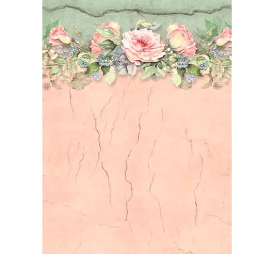 Motiv-Strohseide Backgrounds "House of Roses"