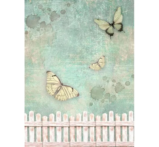 Motiv-Strohseide Backgrounds "House of Roses"