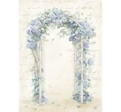 Motiv-Strohseide Backgrounds "Timeless", DIN A6, 8er Set