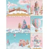 Motiv-Strohseide "Candy Christmas - Cards"