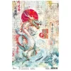 Motiv-Strohseide "Land of the Rising Sun - Drache"