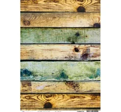 Motiv-Strohseide Modern Times "Industrial Wood", ca. 30 x 21,5 cm