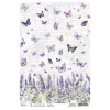 Motiv-Strohseide "Morning Provence - Lavendel und Schmetterlinge"