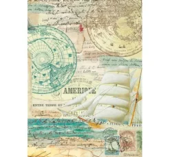 Motiv-Strohseiden Sortiment "Around the World", 6er-Set