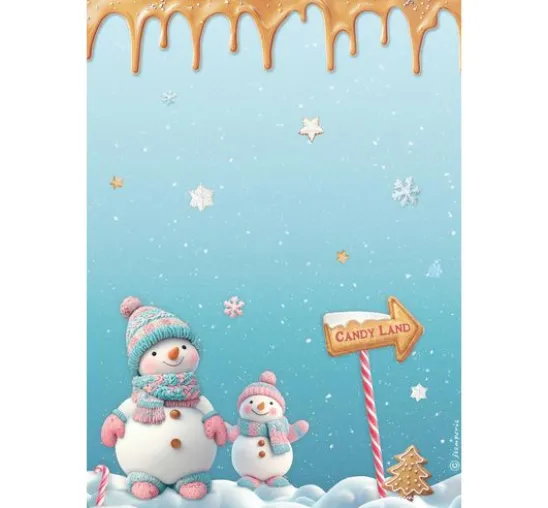 Motiv-Strohseiden Sortiment "Candy Christmas", 6er-Set