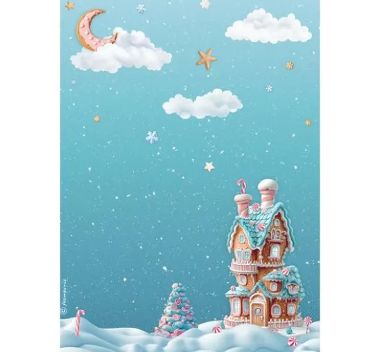 Motiv-Strohseiden Sortiment "Candy Christmas", 6er-Set