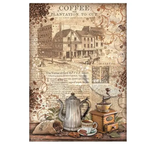 Motiv-Strohseiden Sortiment "Coffee and Chocolate"