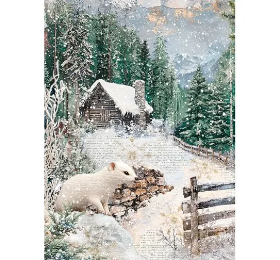 Motiv-Strohseiden Sortiment "Forest Tales", 4er-Set