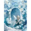 Motiv-Strohseiden Sortiment "Frozen Land", 8er-Set