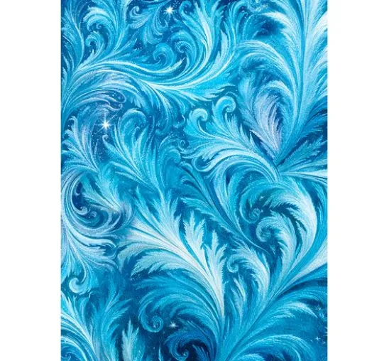 Motiv-Strohseiden Sortiment "Frozen Land", 8er-Set