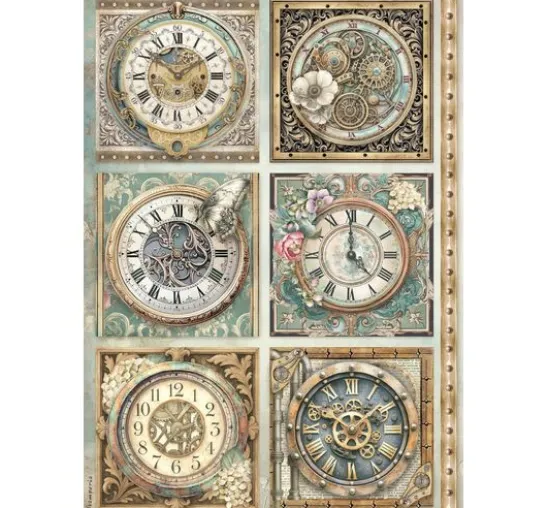 Motiv-Strohseiden Sortiment "Gardens of Time", DIN A4, 6er-Set