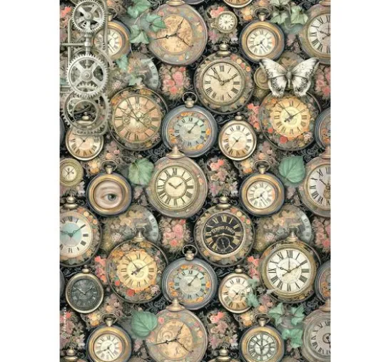 Motiv-Strohseiden Sortiment "Gardens of Time", DIN A4, 6er-Set