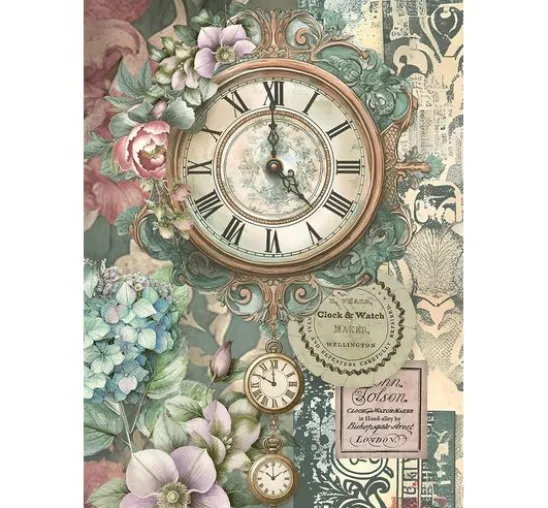 Motiv-Strohseiden Sortiment "Gardens of Time", 8er-Set