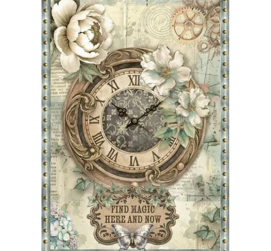 Motiv-Strohseiden Sortiment "Gardens of Time", 8er-Set
