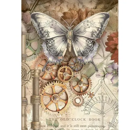 Motiv-Strohseiden Sortiment "Gardens of Time", 8er-Set