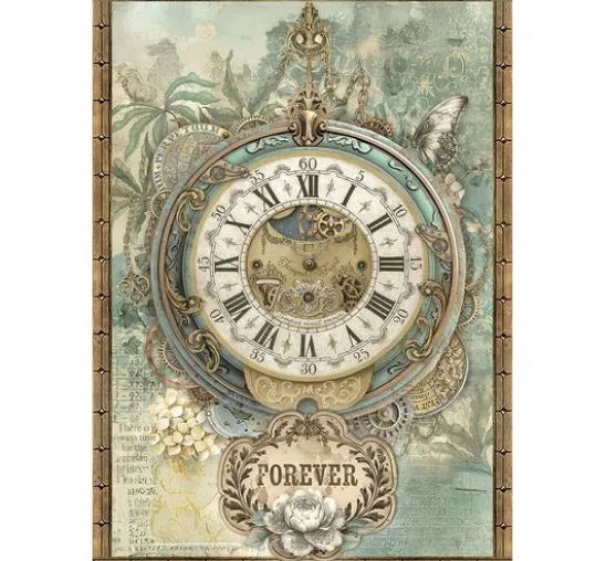 Motiv-Strohseiden Sortiment "Gardens of Time", 8er-Set