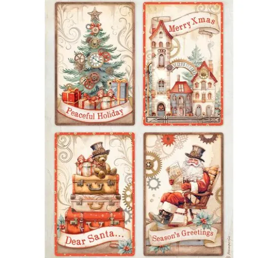 Motiv-Strohseiden Sortiment "Gear up for Christmas"