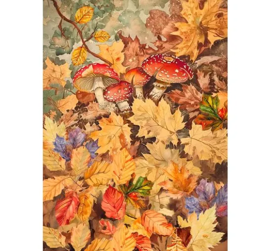 Motiv-Strohseiden Sortiment "Hallo Herbst", 8er-Set