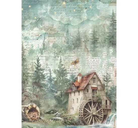 Motiv-Strohseiden Sortiment "Herbarium Silvae", 6er-Set