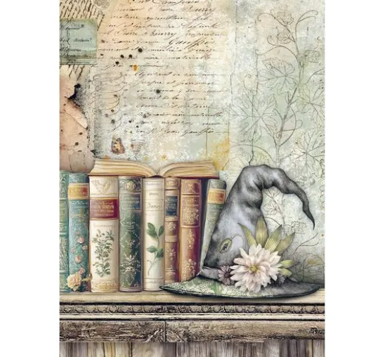 Motiv-Strohseiden Sortiment "Herbarium Silvae", 8er Set