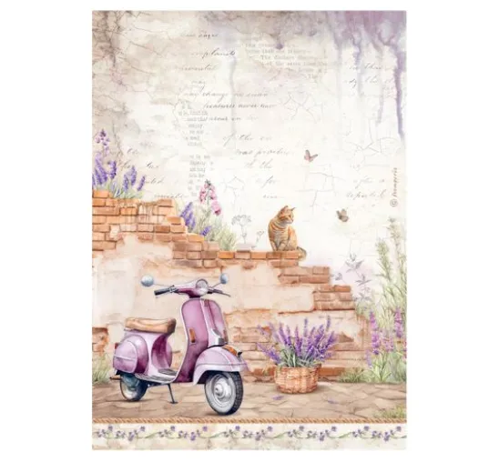 Motiv-Strohseiden Sortiment "Lavender"
