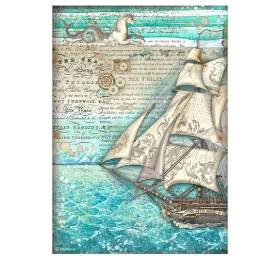 Motiv-Strohseiden Sortiment "Songs of the Sea"