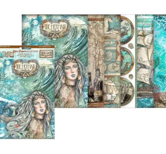 Motiv-Strohseiden Sortiment "Songs of the Sea"