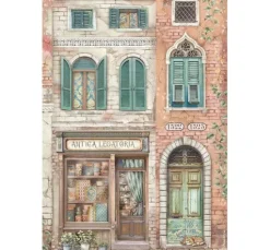 Motiv-Strohseiden Sortiment "Venice City of Art", 6er-Set