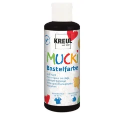 MUCKI Bastelfarbe, 6er Set à 80 ml