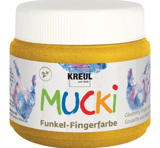 MUCKI Funkel-Fingerfarbe, 6er-Set