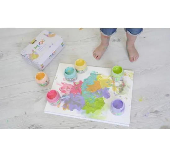 MUCKI Softie-Fingerfarbe, 6er-Set