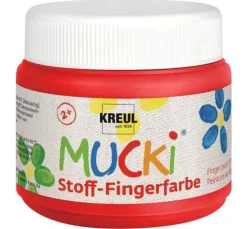 MUCKI Stoff-Fingerfarbe, 6er-Set