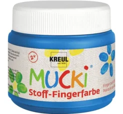 MUCKI Stoff-Fingerfarbe, 6er-Set