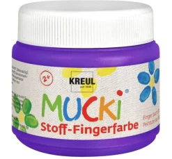 MUCKI Stoff-Fingerfarbe, 6er-Set