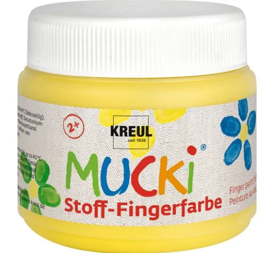 MUCKI Stoff-Fingerfarbe, 4er-Set