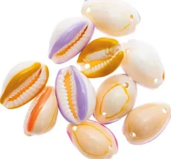 Muschelperlen mit 2 Bohrungen