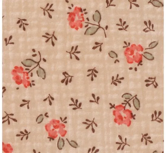Musselin-Baumwollstoff "Rosen"