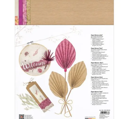 Naturpapiere "Fuchsia"